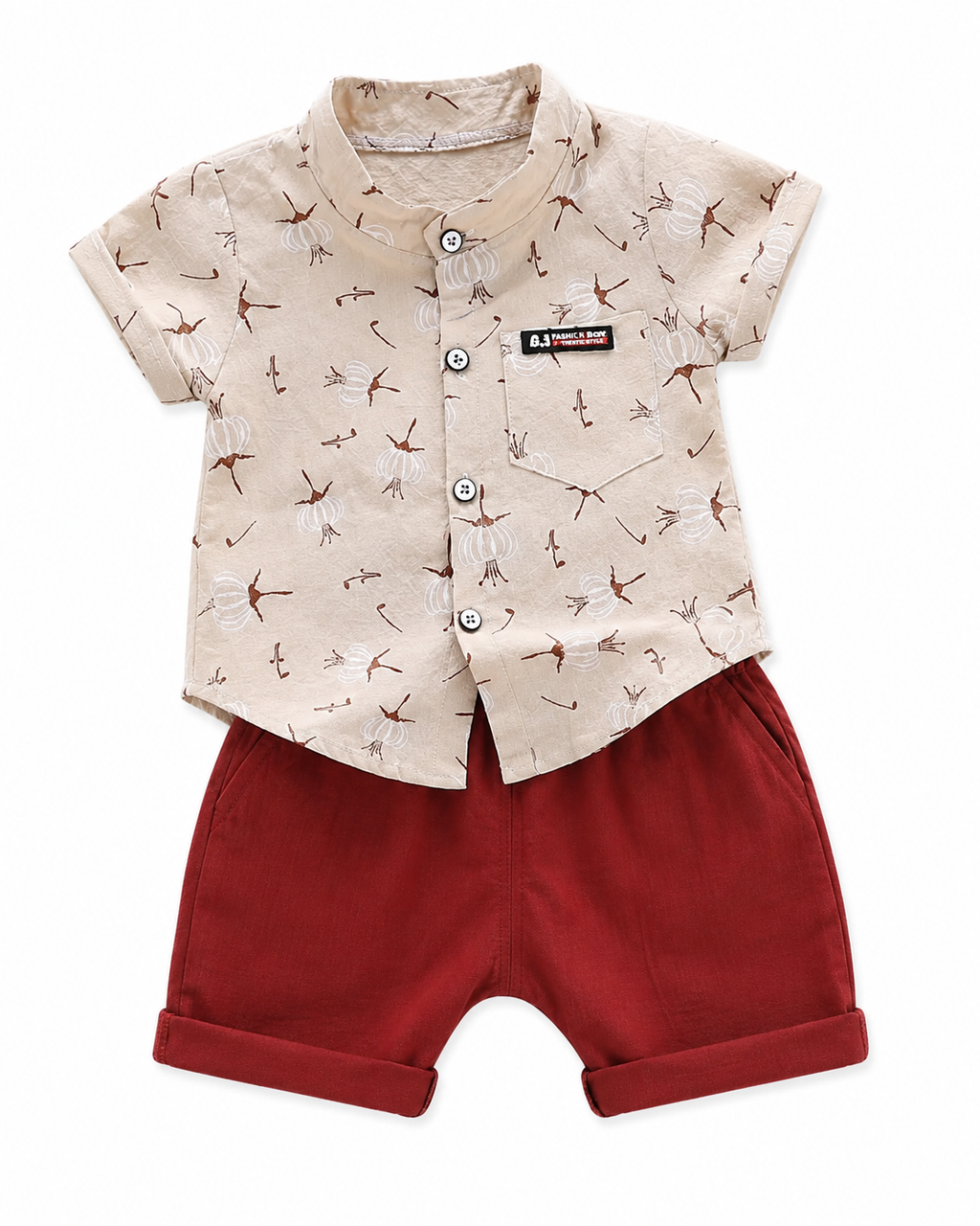 Premium Cotton Casual Print Boy's Set