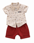 Premium Cotton Casual Print Boy's Set