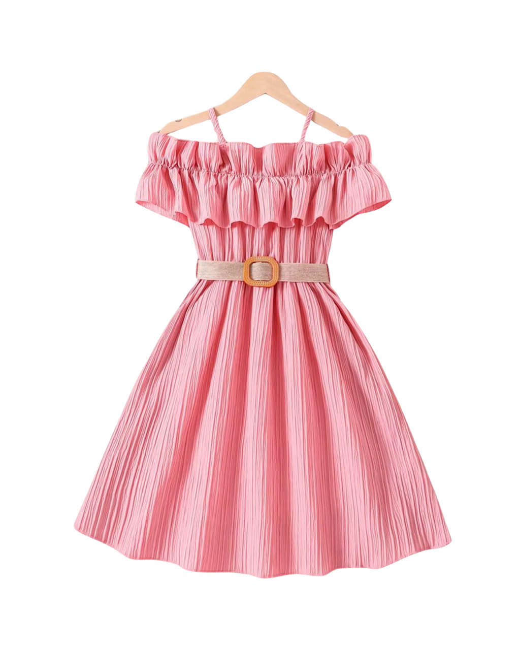Elegant Off-Shoulder Summer Ruffle Dress