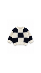 Checkerboard Chunky-Knit Sweater Boy's T-Shirt