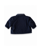 Plaid-Collar Utility Boy's Jacket