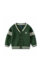 Varsity V-Neck Knitted Cardigan Boys Tshirt