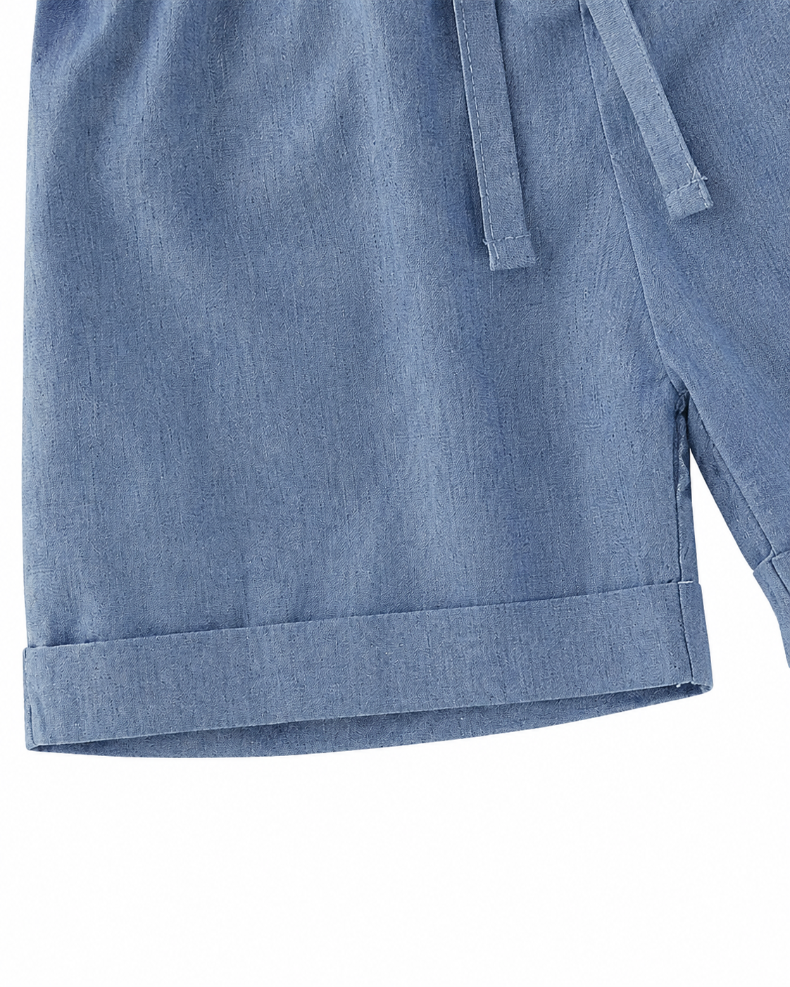 Denim Ruffle Romper with Matching Headband Girl's Set