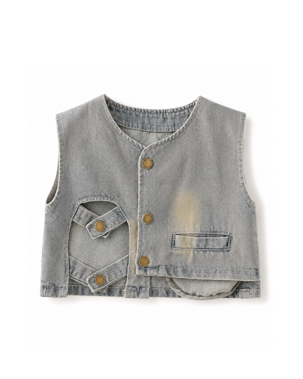 Denim Vest, Shirt & Jeans Three-Piece  Boy's Set