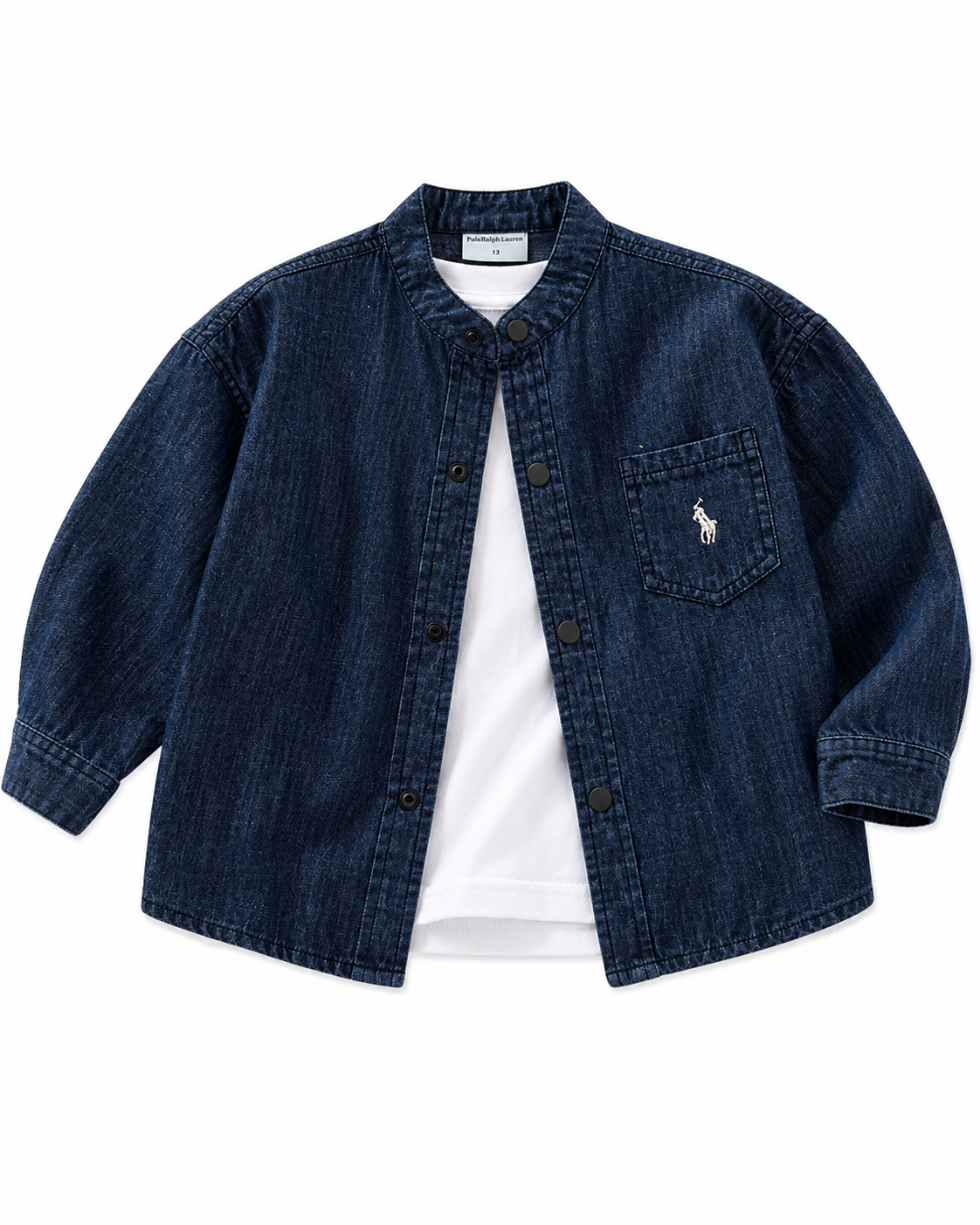 Cotton Denim Shirt & Tee Set Boys T-Shirt & Shorts