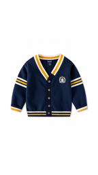 Varsity V-Neck Knitted Cardigan Boys Tshirt