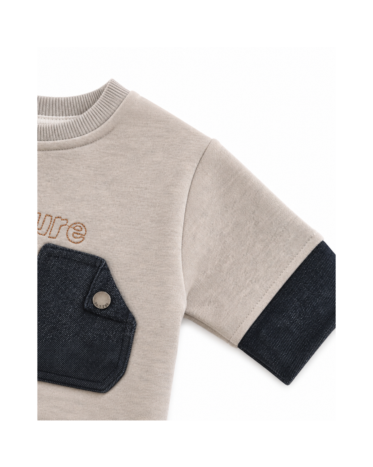 Adventure Layered Sweatshirt & Distressed Jeans Boy's Set