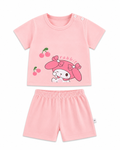 Rabbit & Cherry Tee & Short Girl's Pyjamas
