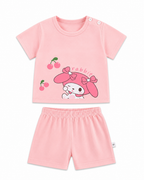 Rabbit & Cherry Tee & Short Girl's Pyjamas