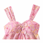 Floral Cami Top & Tiered Midi Skirt Girls Set
