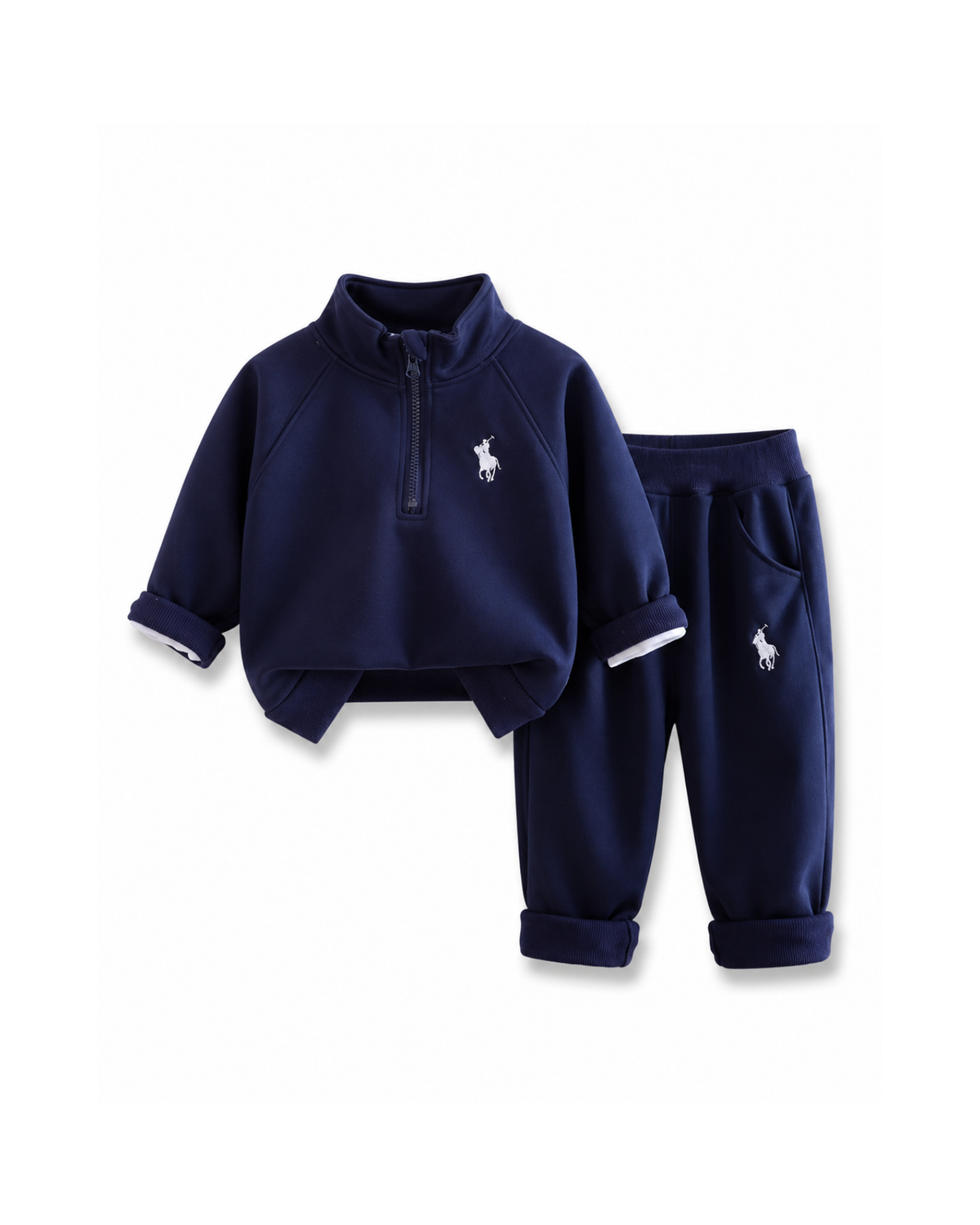Polo Fleece-Lined Quarter-Zip Boy's Set