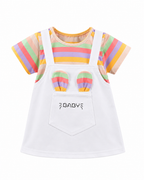 Girls Rainbow Bunny Dress