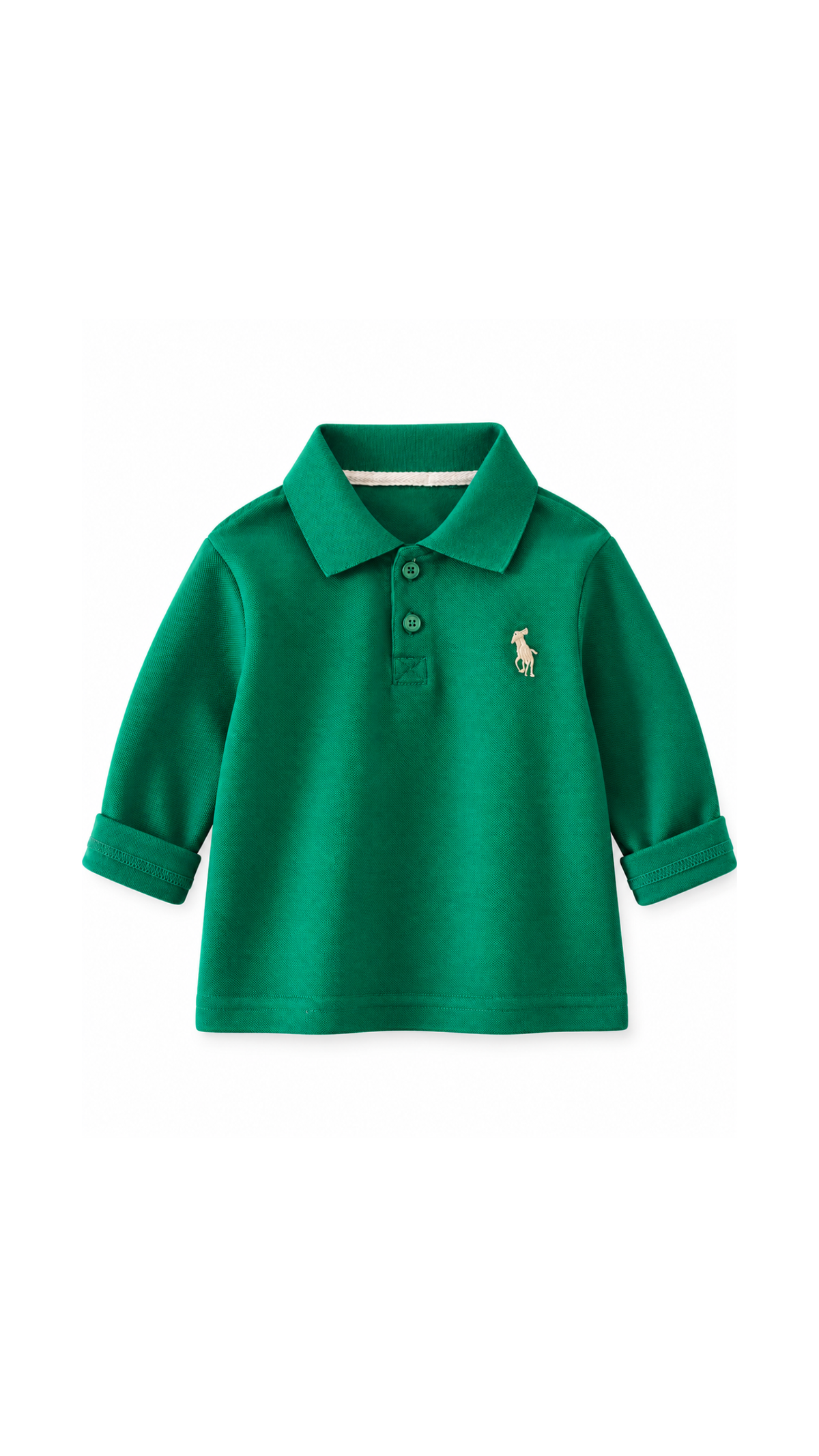 Classic Embroidered Long-Sleeve Polo Boy's T-Shirt
