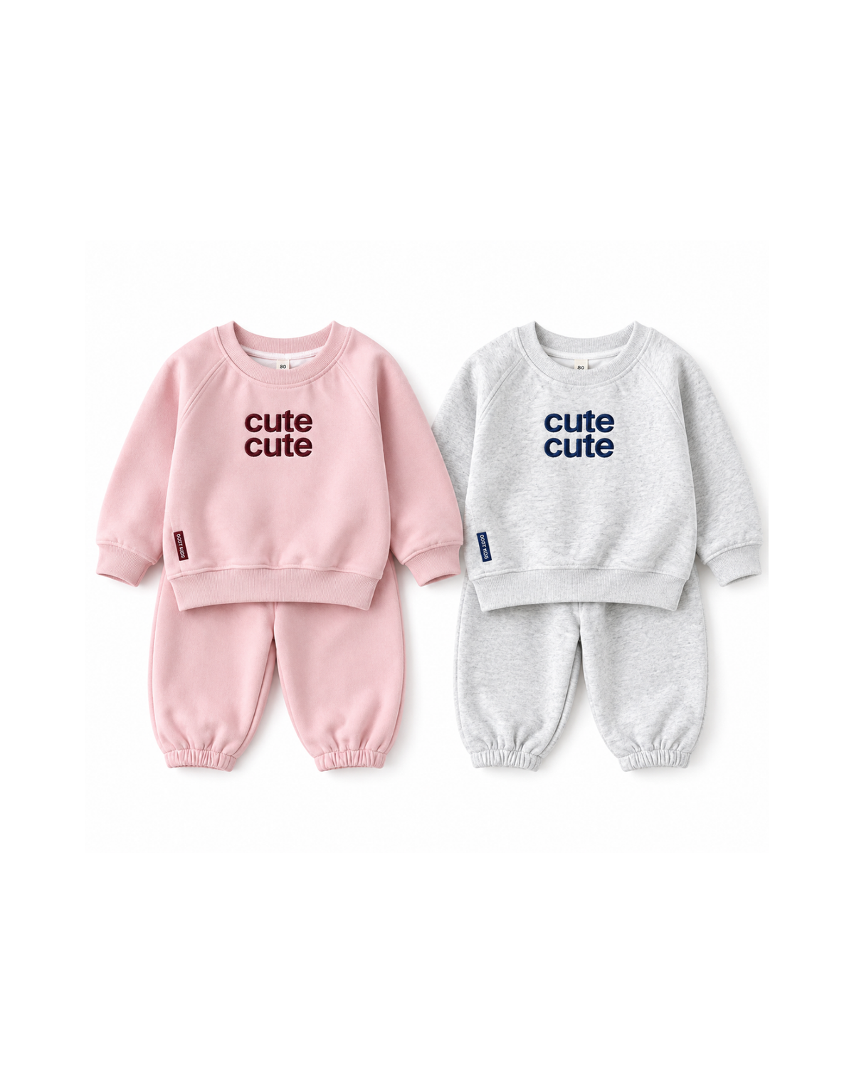 “Cute Cute” Sweatshirt & Jogger Girl's Set