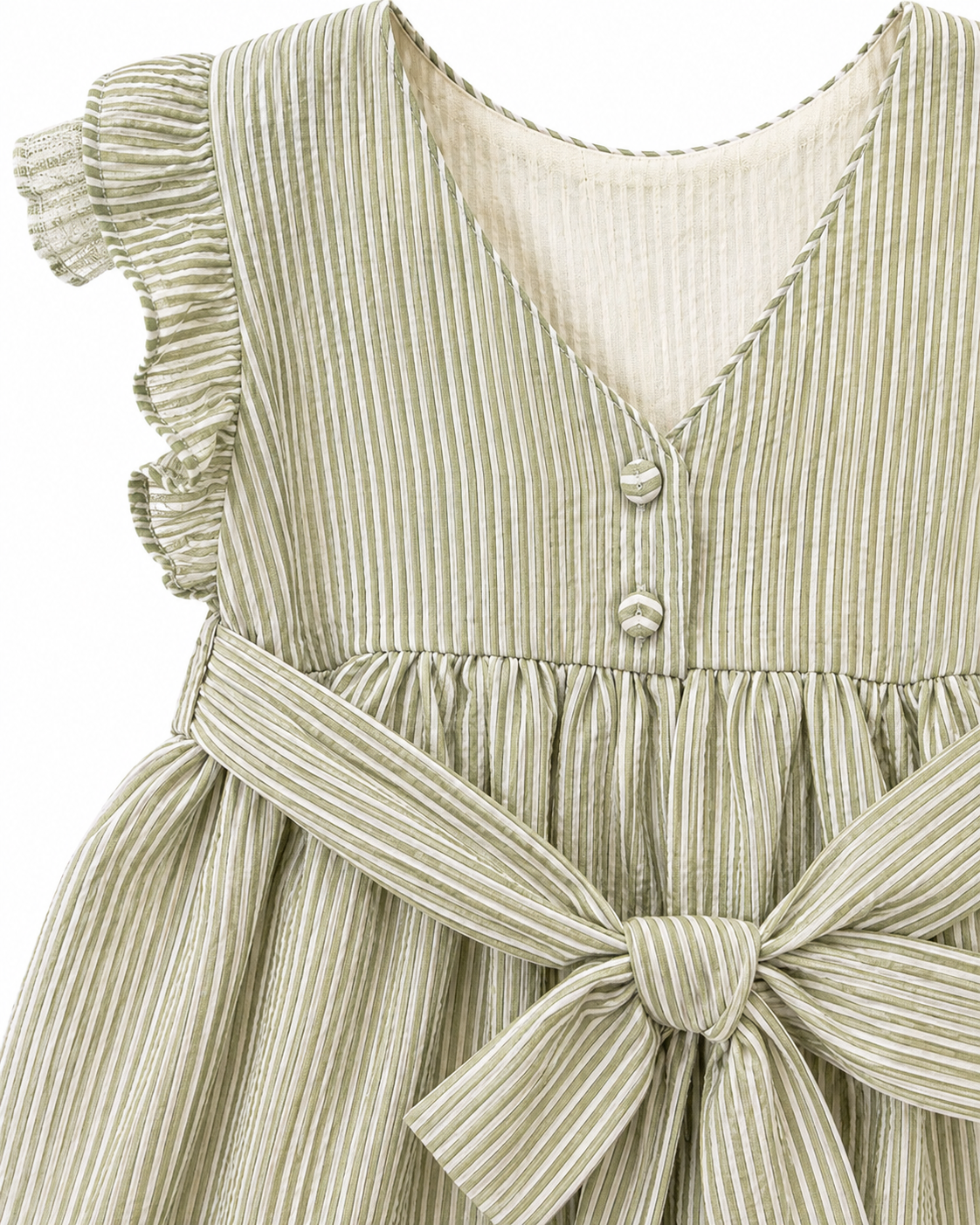 Striped Ruffle Princess Dress