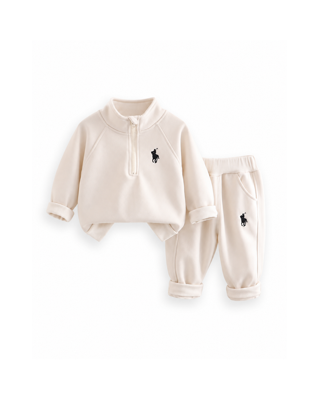 Polo Fleece-Lined Quarter-Zip Boy's Set