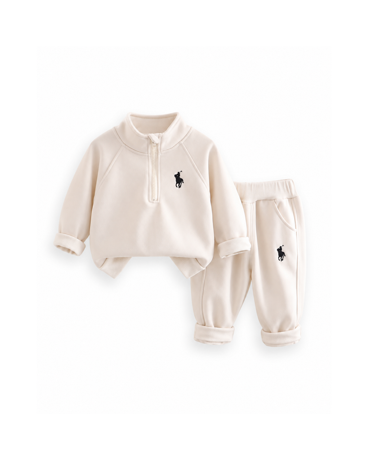 Polo Fleece-Lined Quarter-Zip Boy's Set