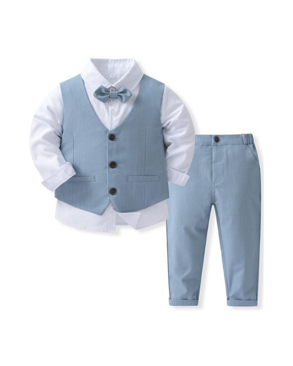 Waistcoat & Trousers Suit Bow Tie