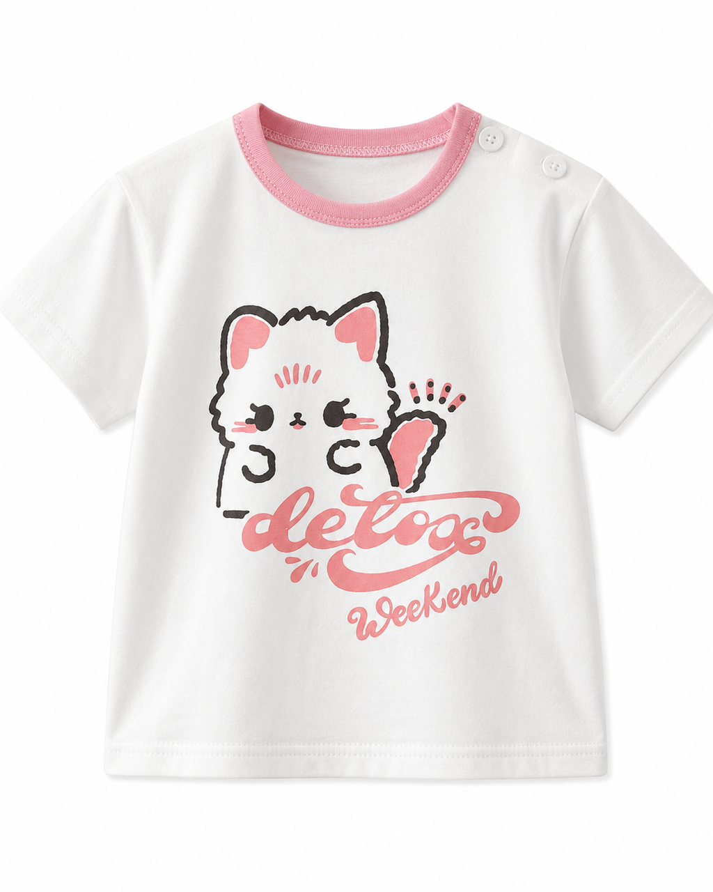 "Detox Weekend" Tee & Short Girl's Pyjamas