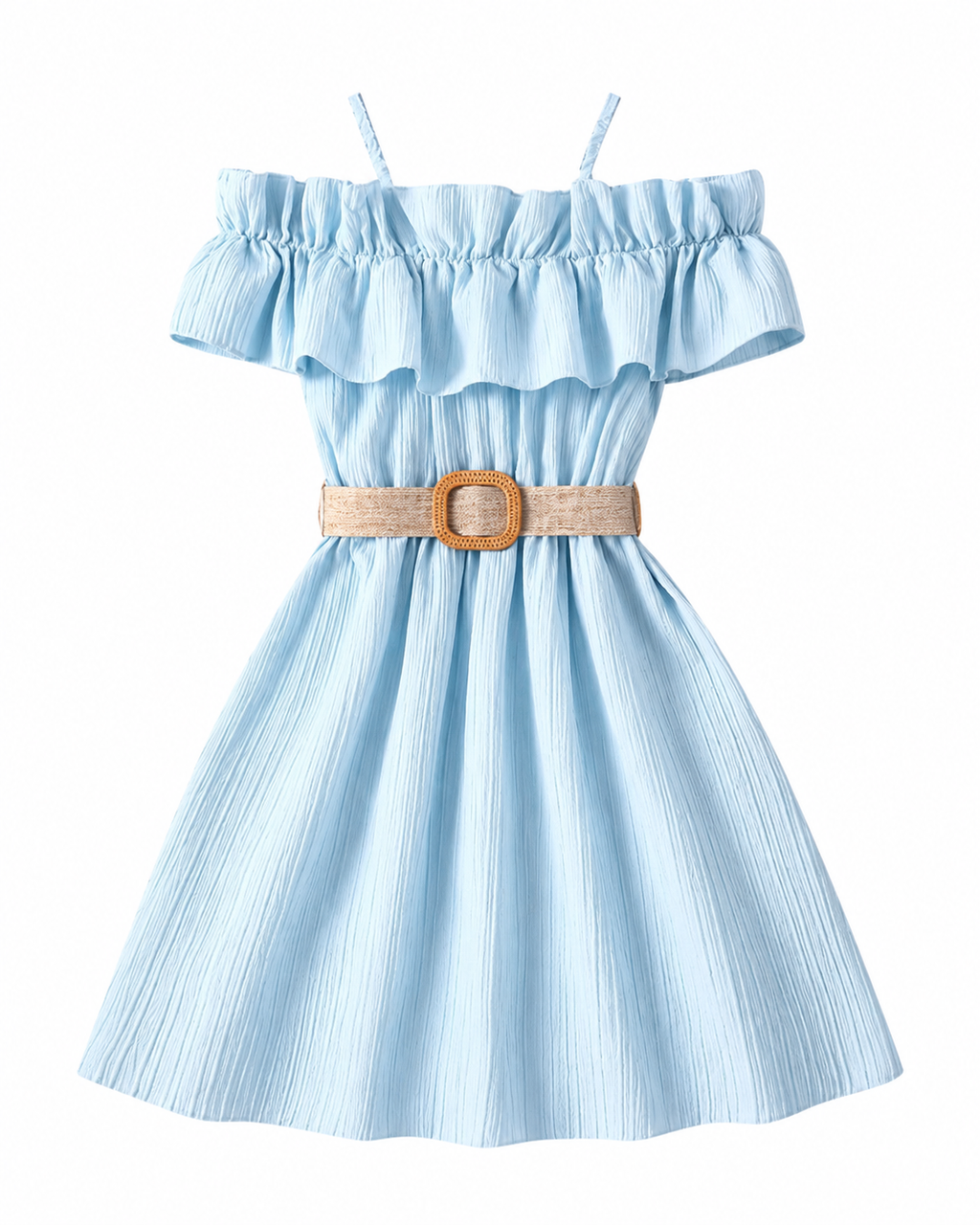 Elegant Off-Shoulder Summer Ruffle Dress