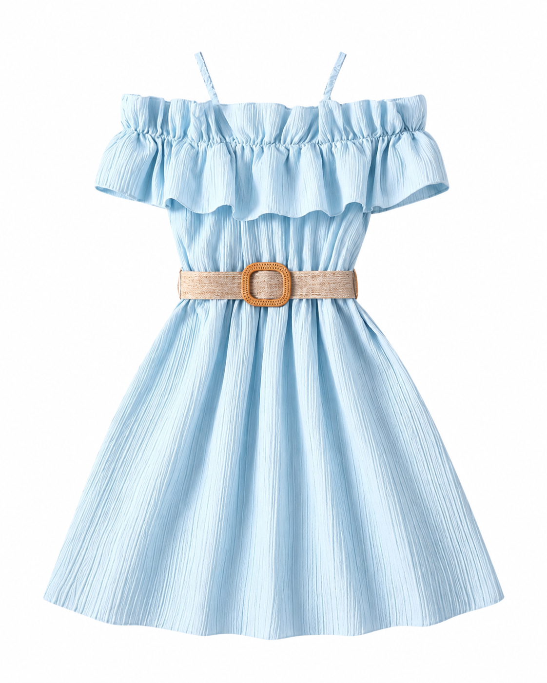 Elegant Off-Shoulder Summer Ruffle Dress