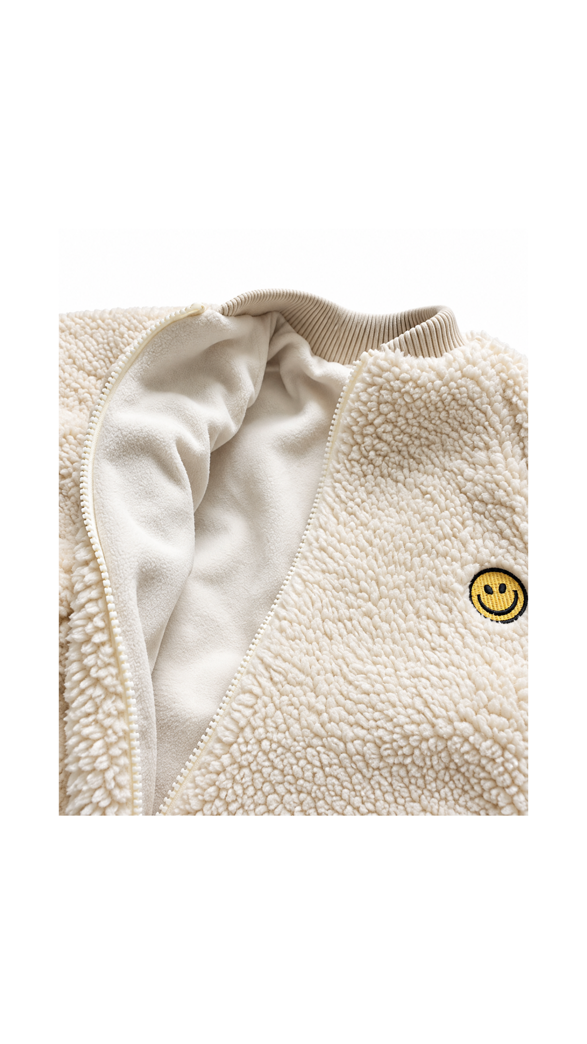 Smiley Teddy Fleece Bomber boy's Jacket