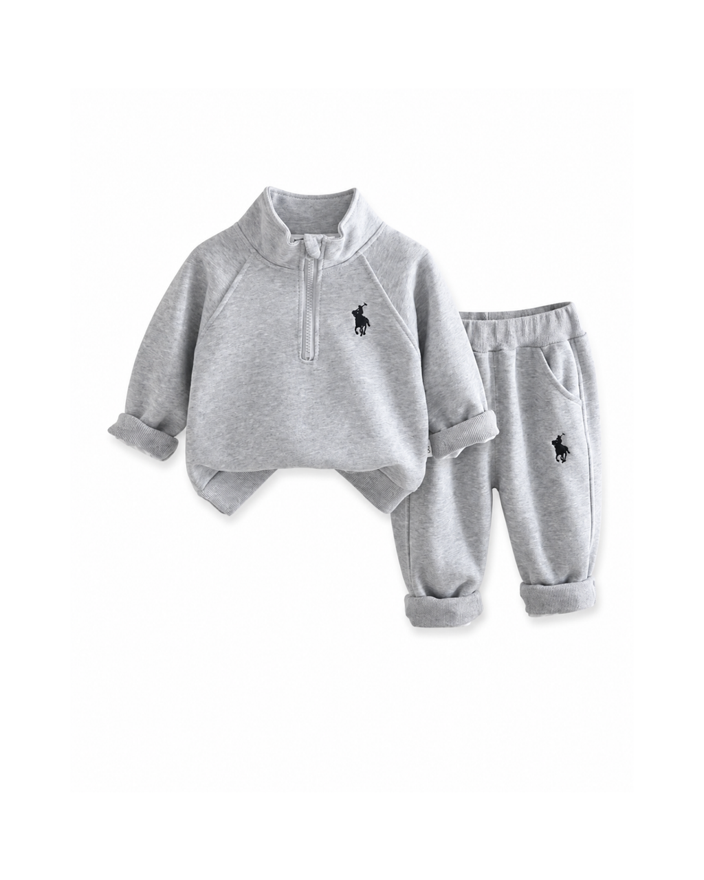 Polo Fleece-Lined Quarter-Zip Boy's Set