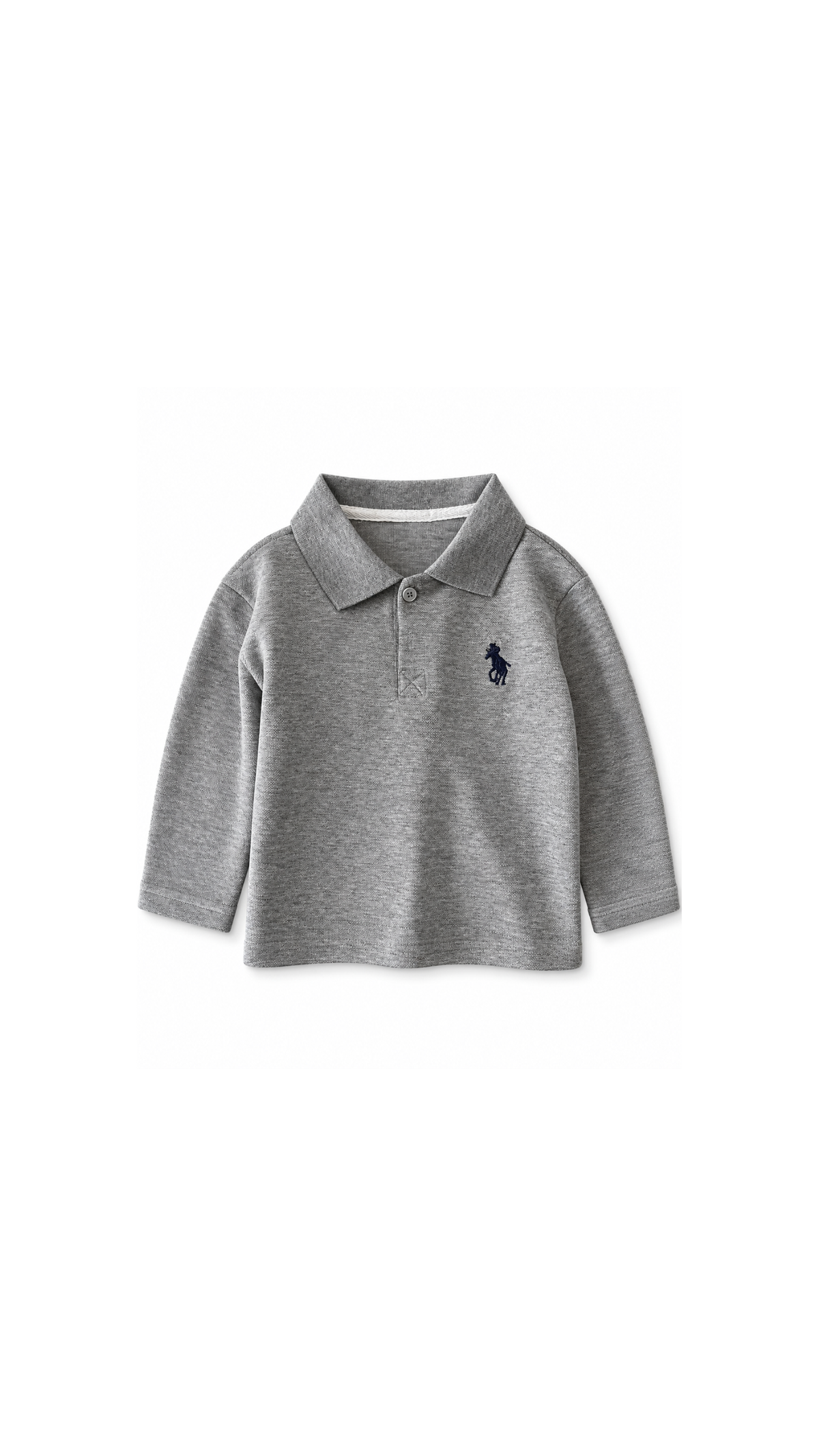 Classic Embroidered Long-Sleeve Polo Boy's T-Shirt