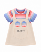 Girls Rainbow Bunny Dress