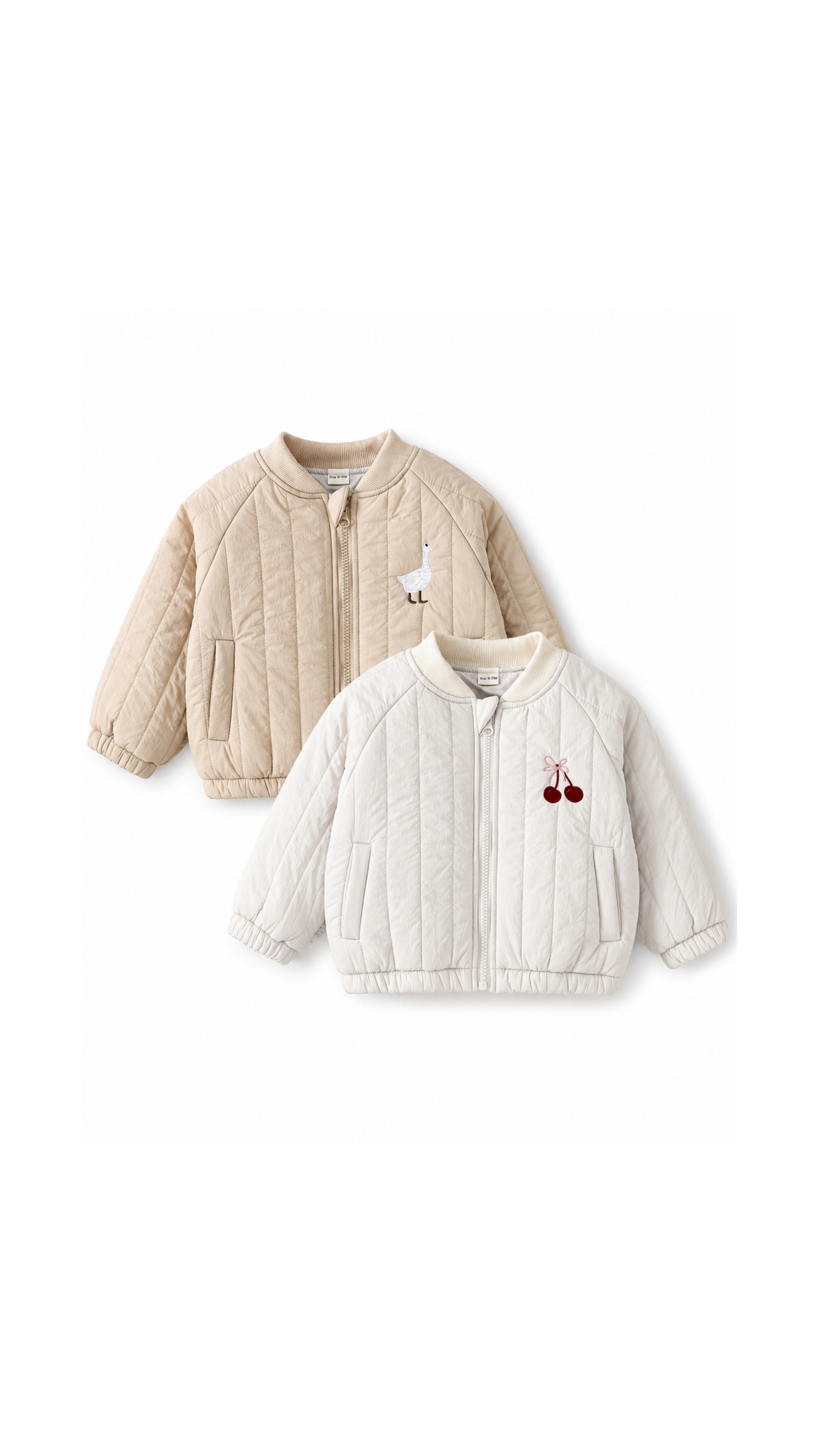 Embroidered Quilted Bomber Boy's Jacket