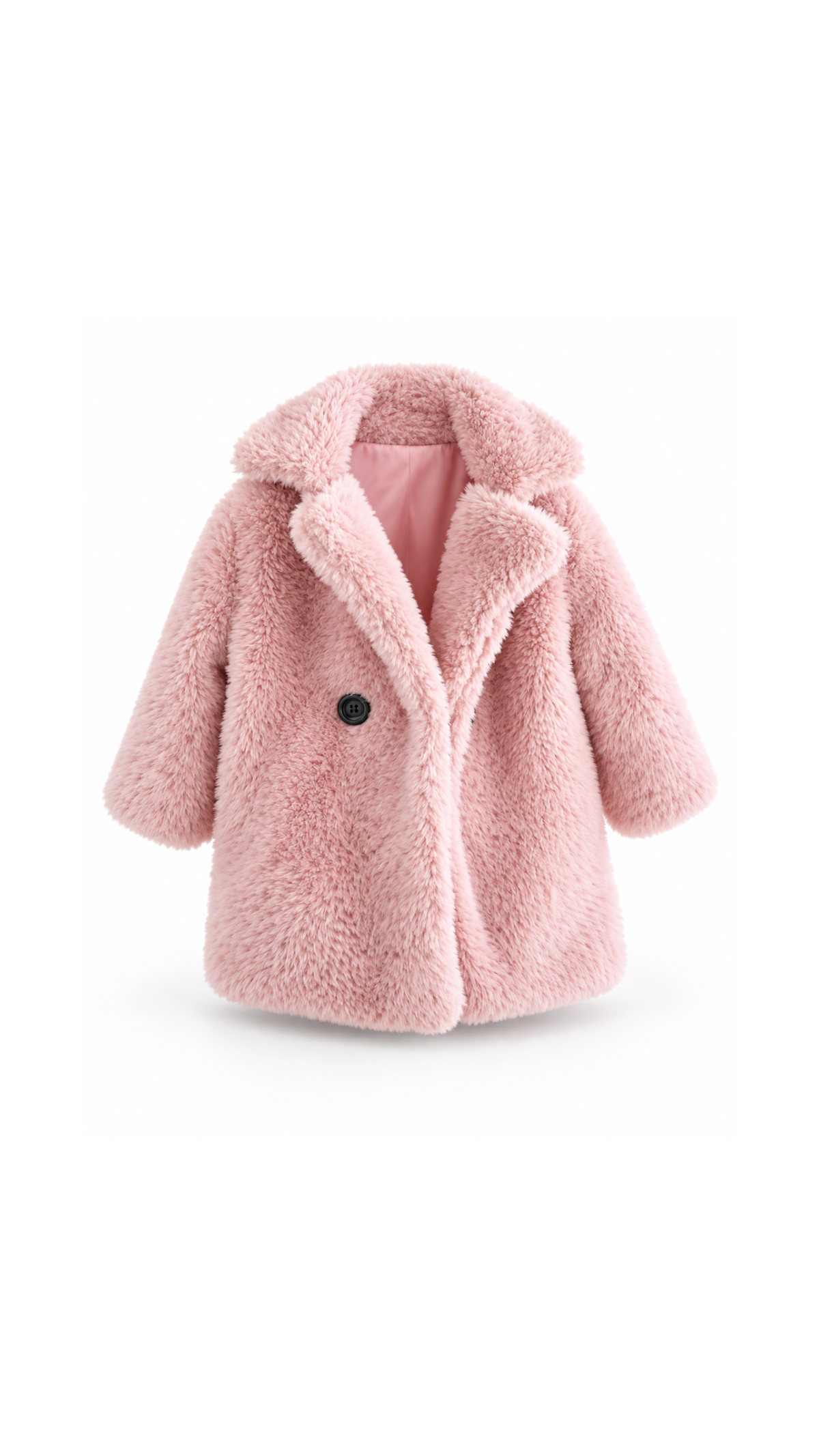 Plush Teddy Girl's Coat