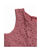 Girls’ Dusty Rose Eyelet Dress
