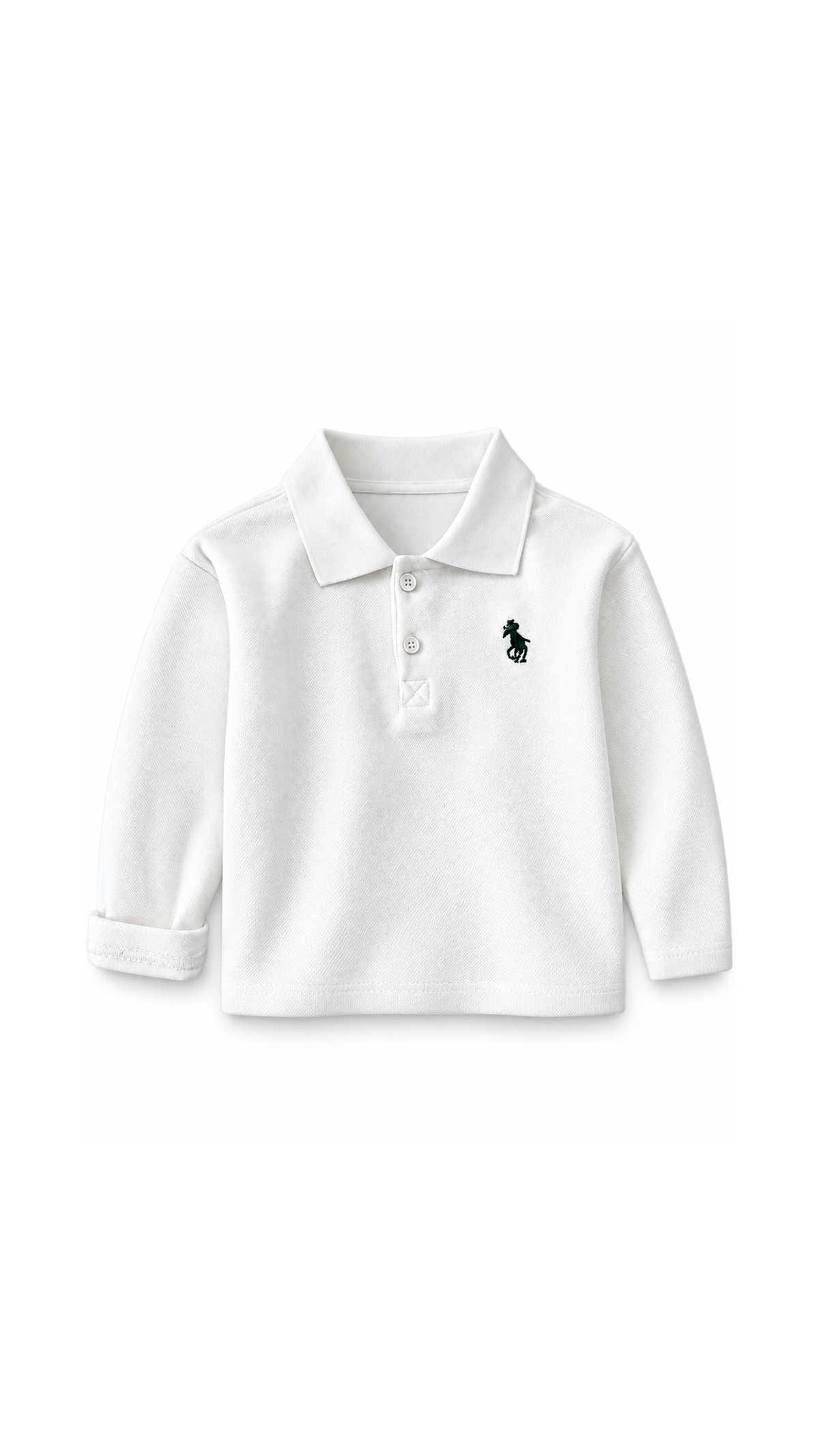 Classic Embroidered Long-Sleeve Polo Boy's T-Shirt