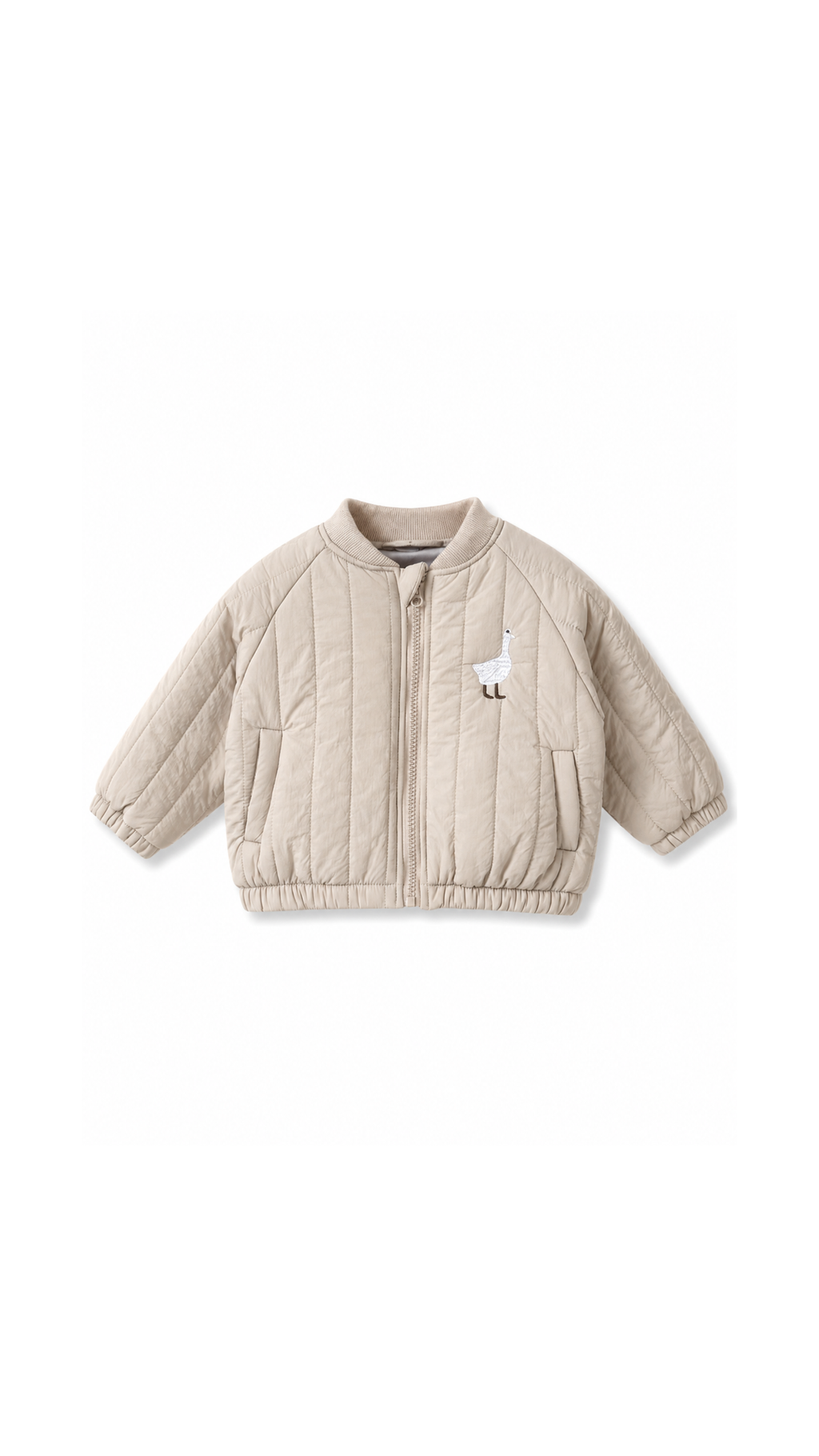 Embroidered Quilted Bomber Boy's Jacket