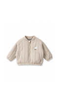 Embroidered Quilted Bomber Boy's Jacket
