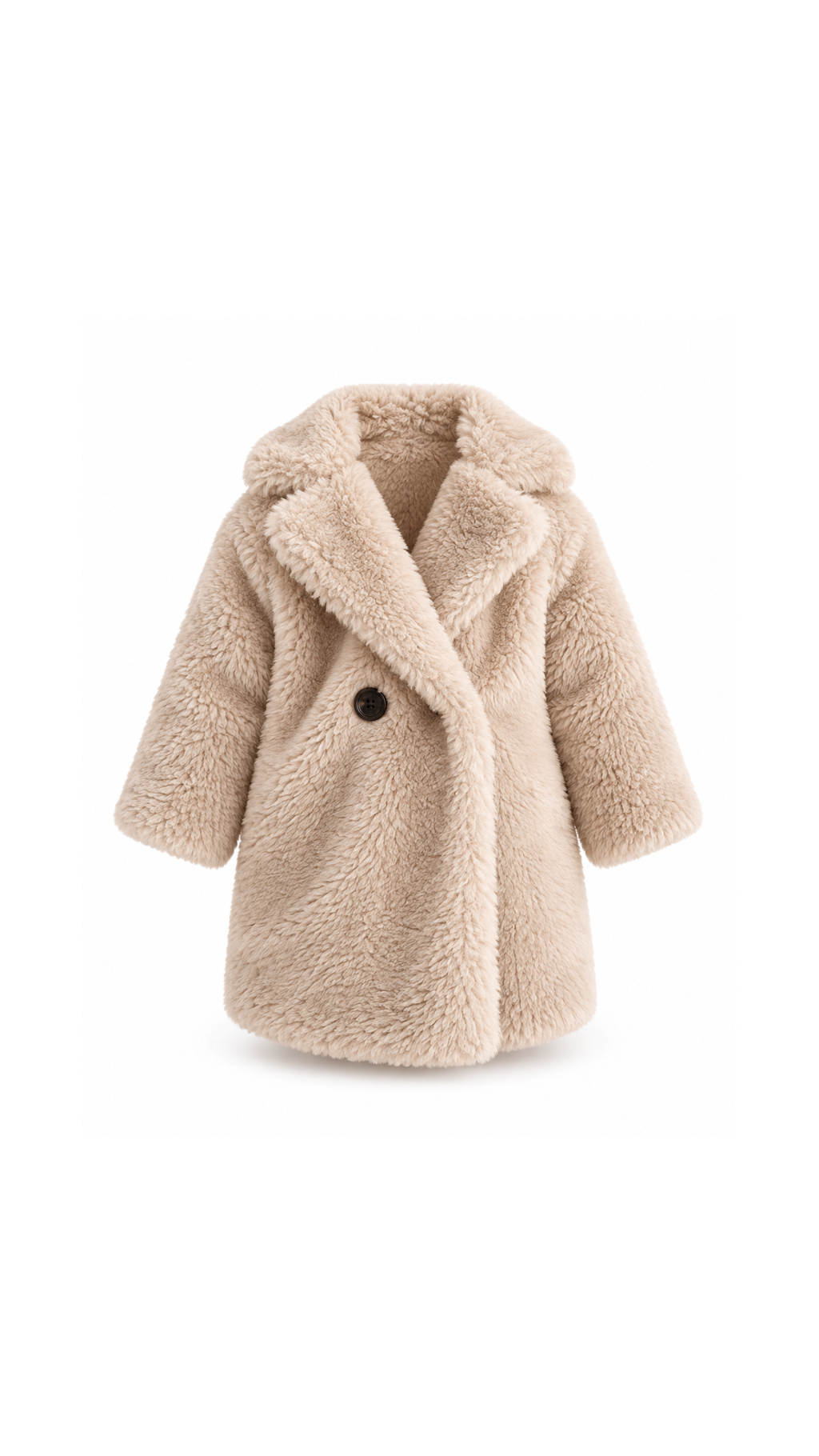 Plush Teddy Girl's Coat