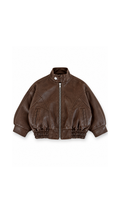 Classic Faux-Leather Biker Boy's Jacket