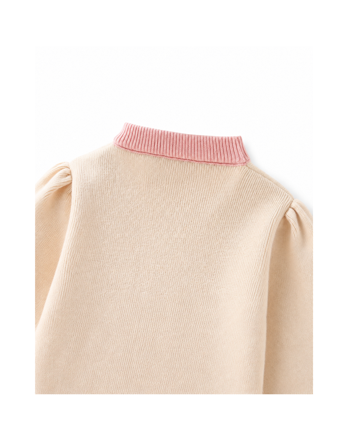 Heart-Detail Knitted Sweater & Tiered Skirt Girl's Set