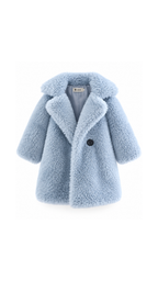 Plush Teddy Girl's Coat