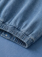 Casual Zip-Up Denim Boy's Jacket