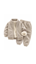 Sherpa-Lined Zip Jacket & Jogger Boy's Set