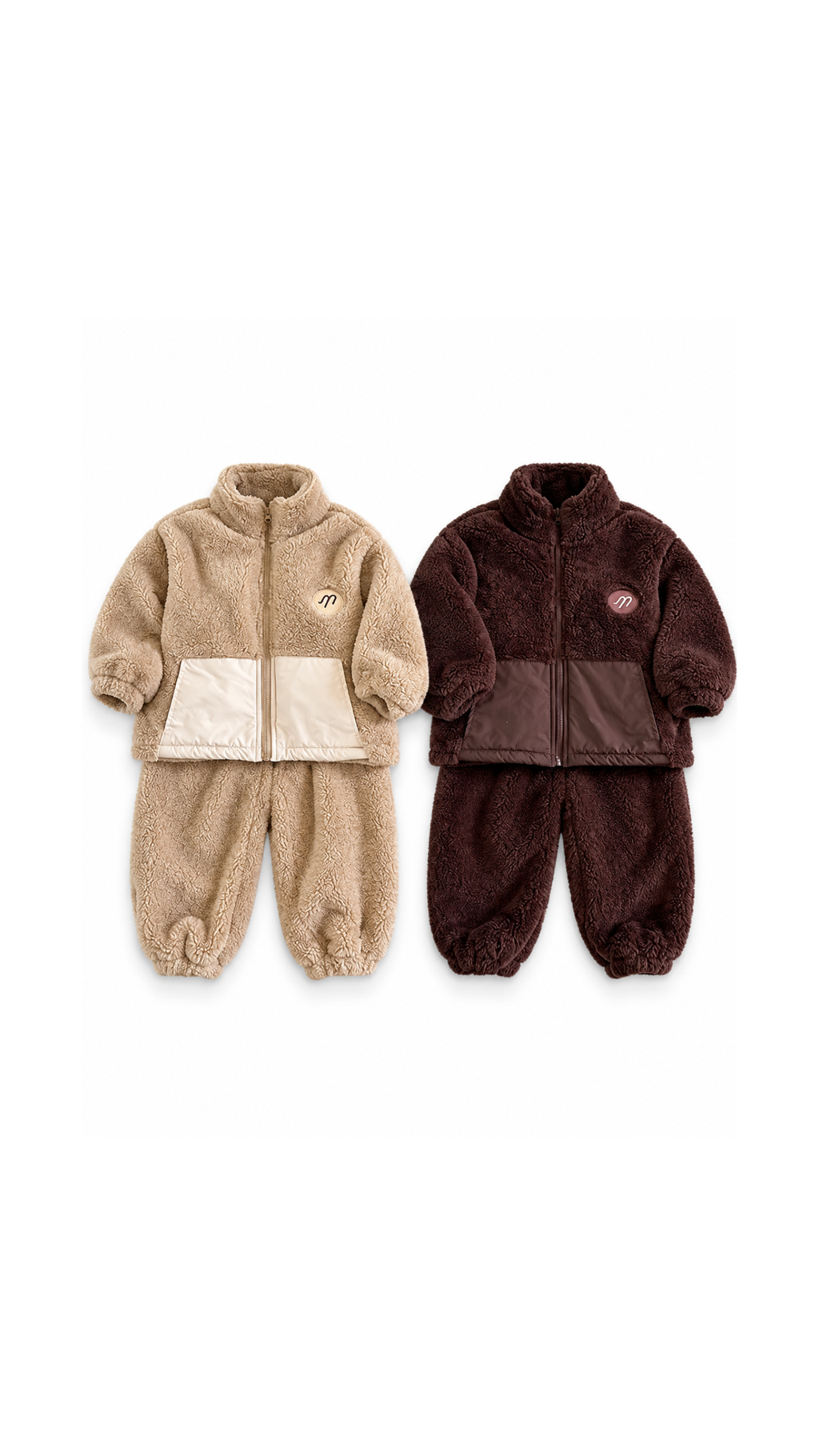 Cozy Teddy Fleece Two-Piece Kids Set