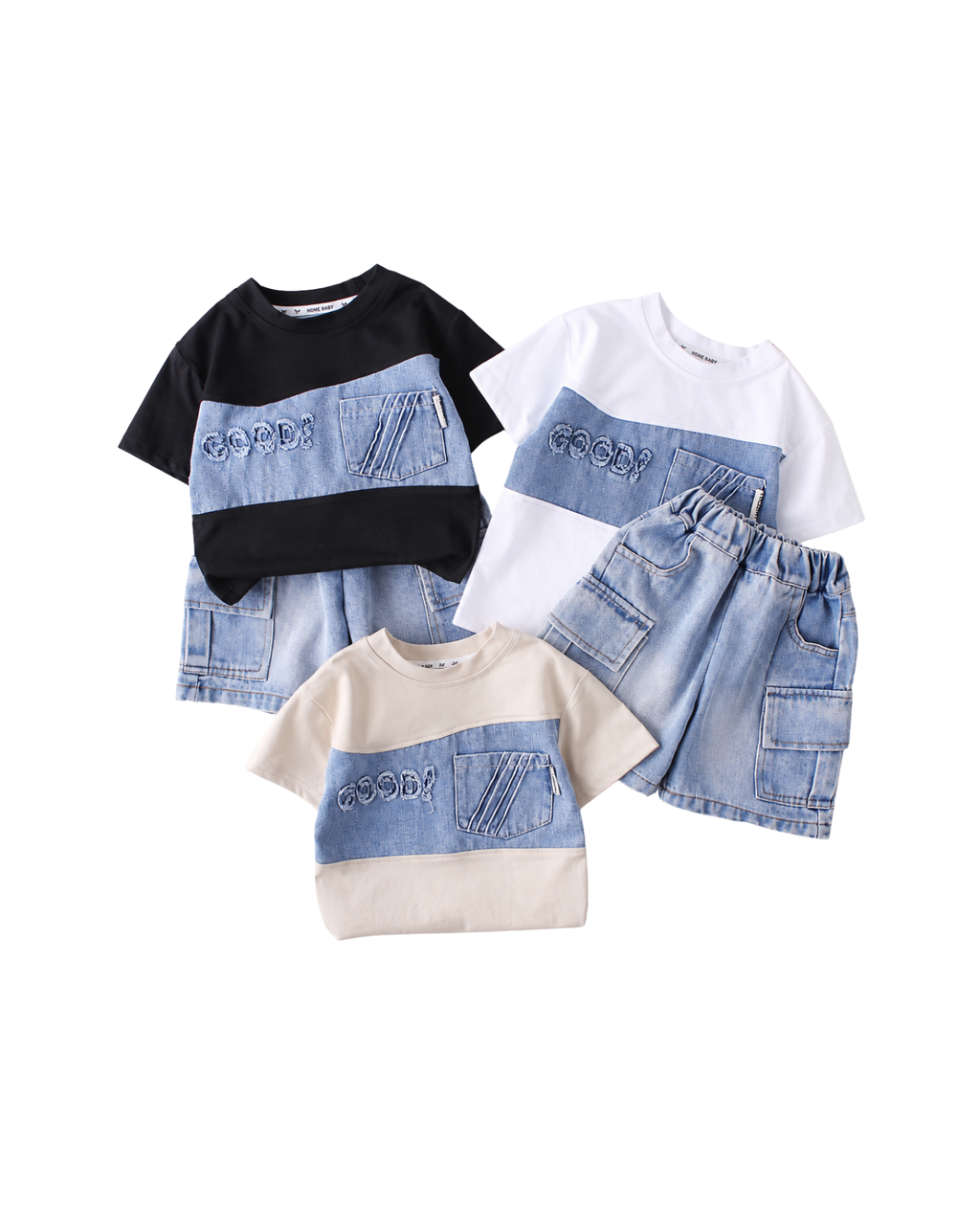 Blue Denim Jacket & Jogger Pants Boy's Set