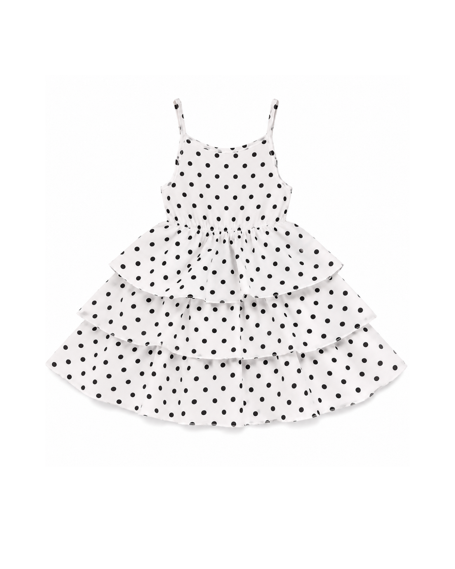 Polka Dot Tiered Maxi Dress