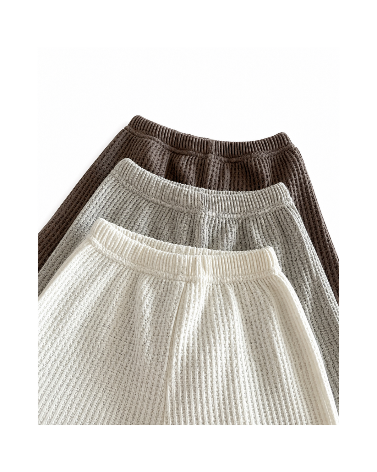 Waffle-Knit Bear Pocket Top & Shorts Boy's Set