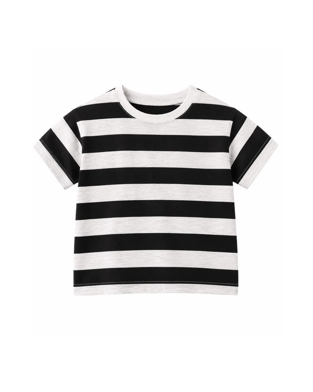 Classic Striped Cotton Short-Sleeve Boys T-Shirt