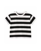 Classic Striped Cotton Short-Sleeve Boys T-Shirt