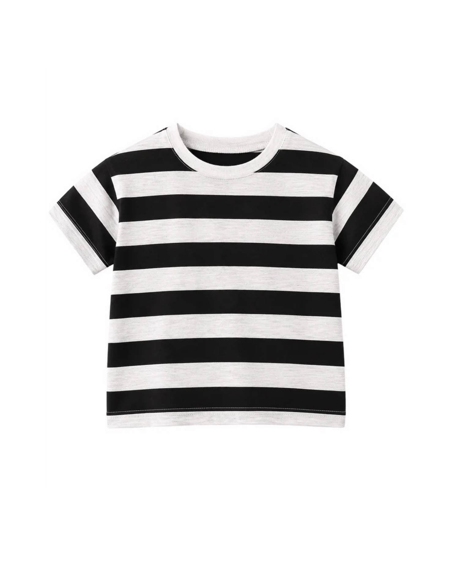 Classic Striped Cotton Short-Sleeve Boys T-Shirt