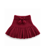 Pom-Pom Knit Sweater & Skirt Girls Set
