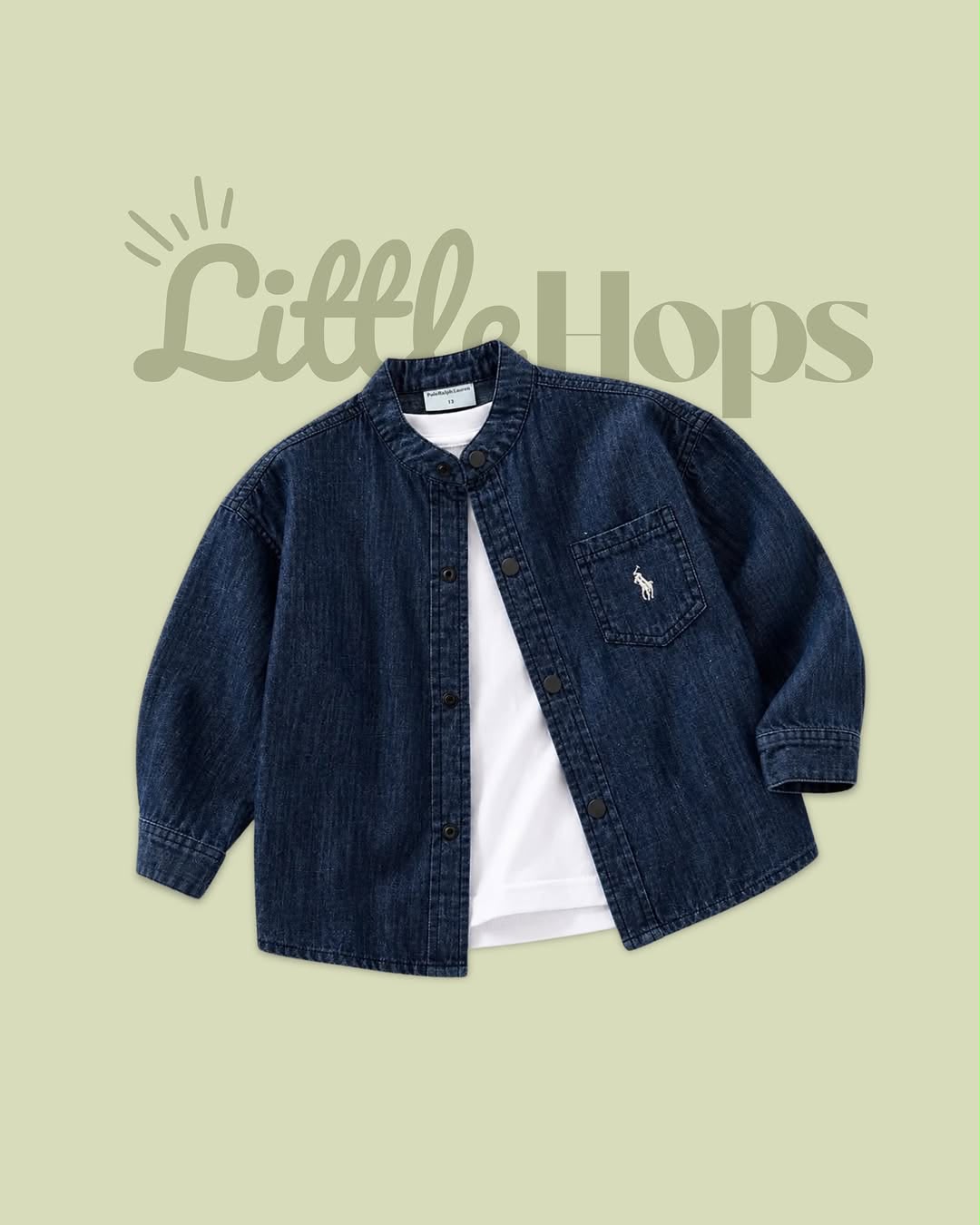 Cotton Denim Shirt & Tee Set Boys T-Shirt